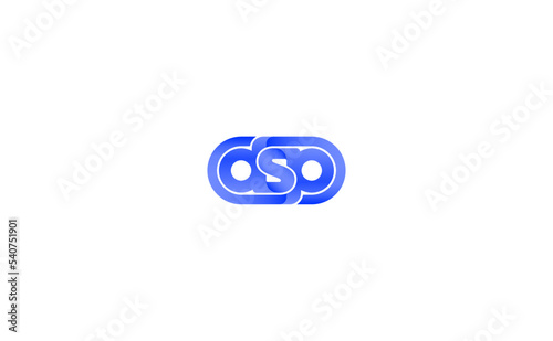 DSP monogram idea. Modern company logo concept. Vector illustration