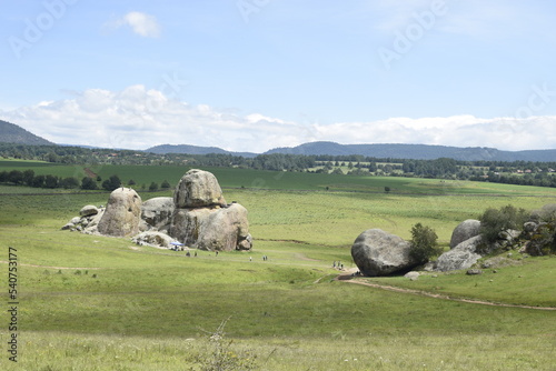 Huge rocks in a field in Tapalpa