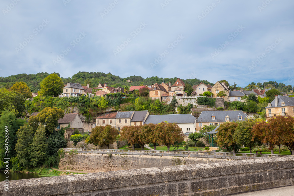 the village of montignac in the dordogne in france
