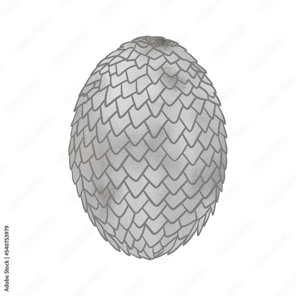 Silver Metallic Dragon Egg Silver Metallic Dragon Egg
