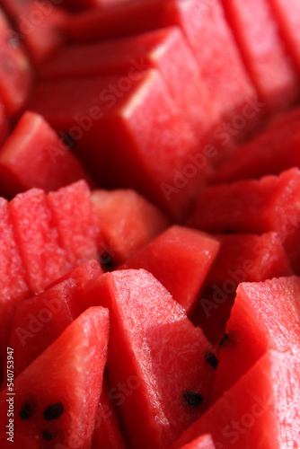 The watermelon slices texture background
