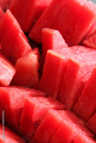 The watermelon slices texture background