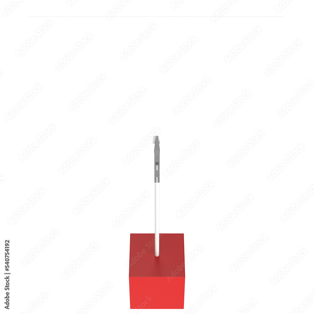 Obraz premium 3d rendering illustration of a cube card holder