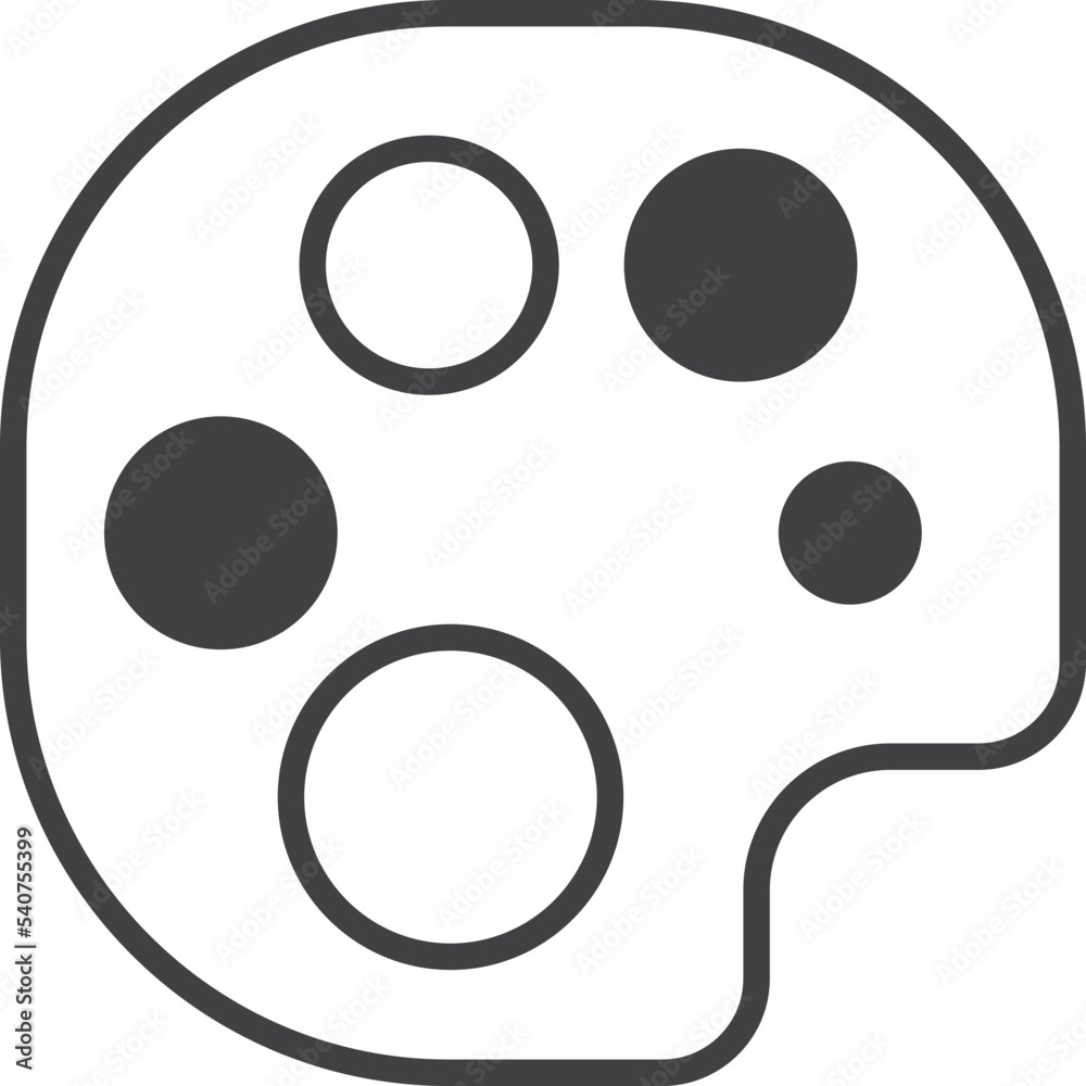 palette illustration in minimal style palette illustration in minimal style