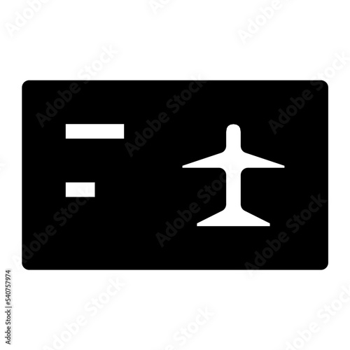 Air Ticket Vector Icon
