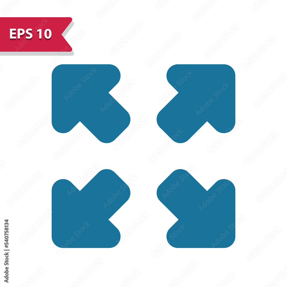 Arrows, full screen, enlarge vector icon Arrows, full screen, enlarge vector icon