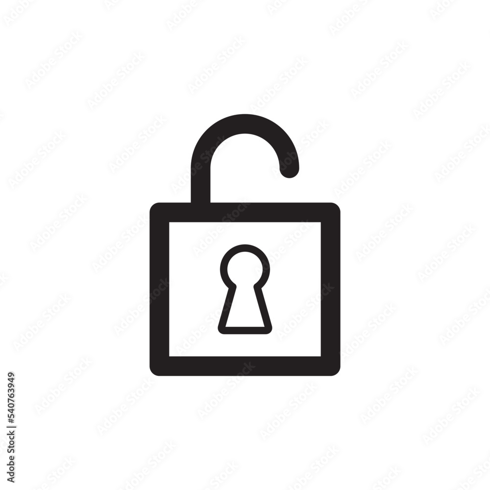 Padlock Icon Vector Illustration Style Padlock Icon Vector Illustration Style