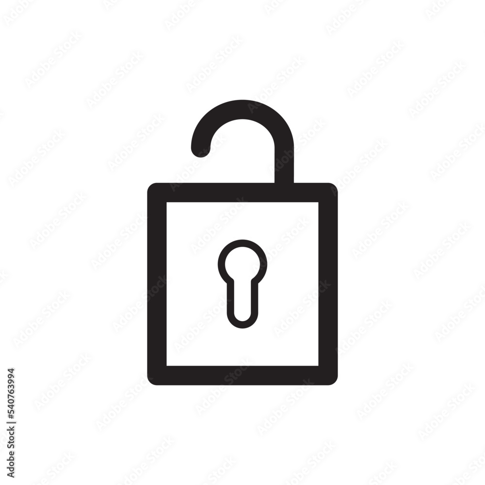 Padlock Icon Vector Illustration Style Padlock Icon Vector Illustration Style