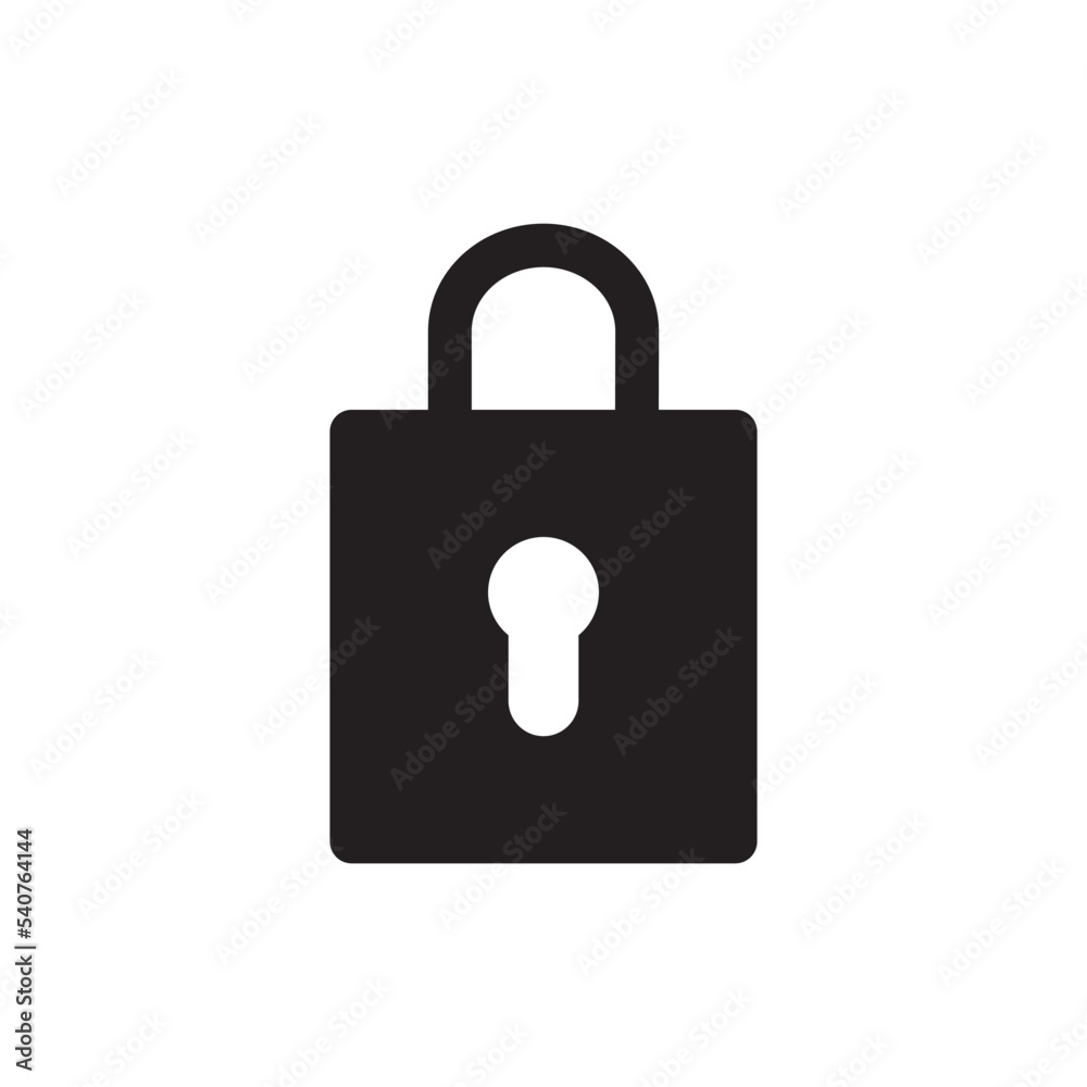 Padlock Icon Vector Illustration Style Padlock Icon Vector Illustration Style