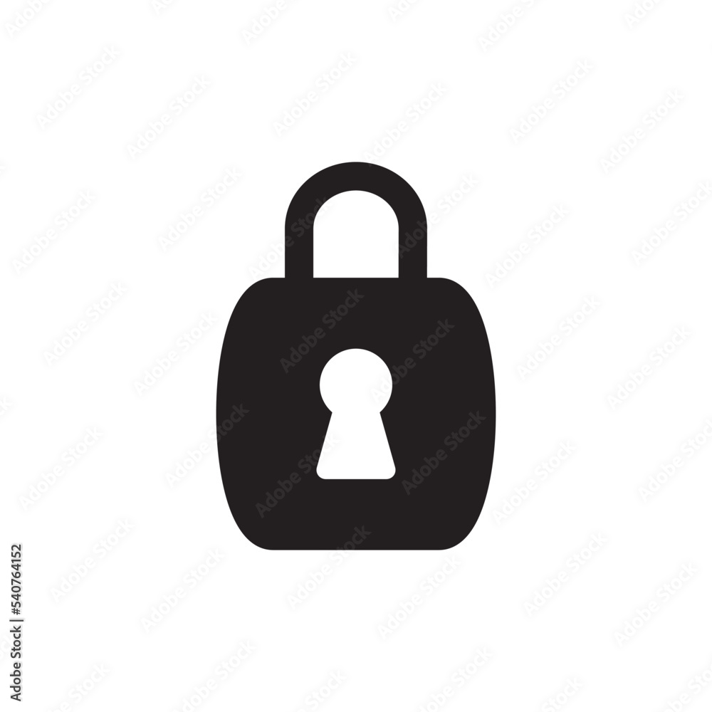 Padlock Icon Vector Illustration Style Padlock Icon Vector Illustration Style