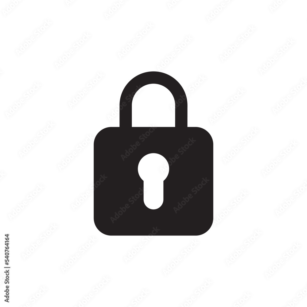 Padlock Icon Vector Illustration Style Padlock Icon Vector Illustration Style