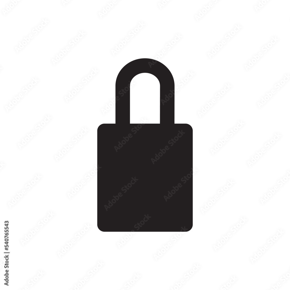 Padlock Icon Vector Illustration Style Padlock Icon Vector Illustration Style