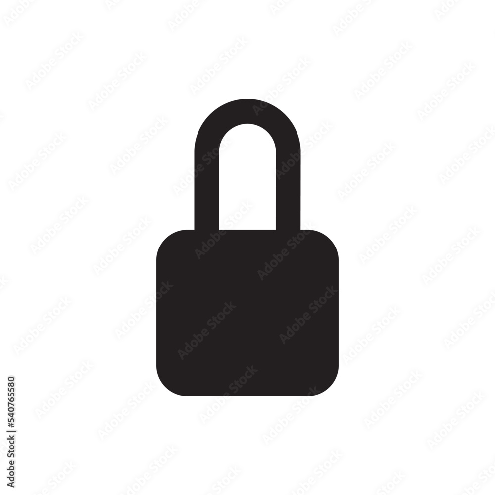 Padlock Icon Vector Illustration Style Padlock Icon Vector Illustration Style