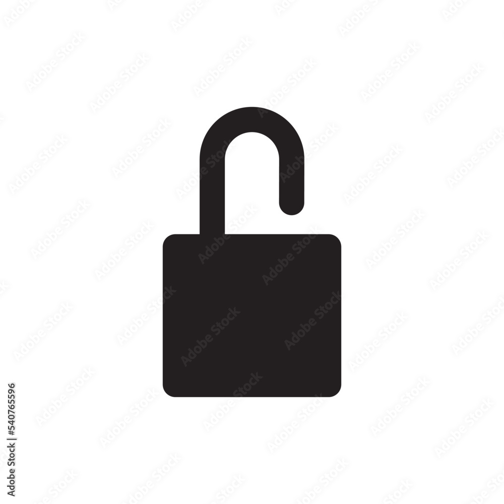 Padlock Icon Vector Illustration Style Padlock Icon Vector Illustration Style
