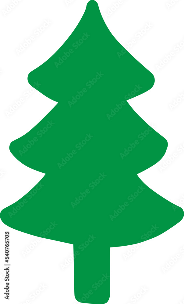 Decorated christmas trees Illustration Decorated christmas trees Illustration