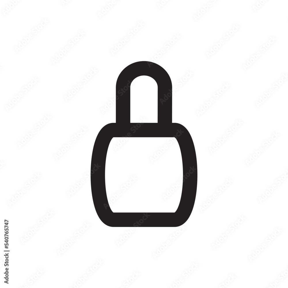 Padlock Icon Vector Illustration Style Padlock Icon Vector Illustration Style