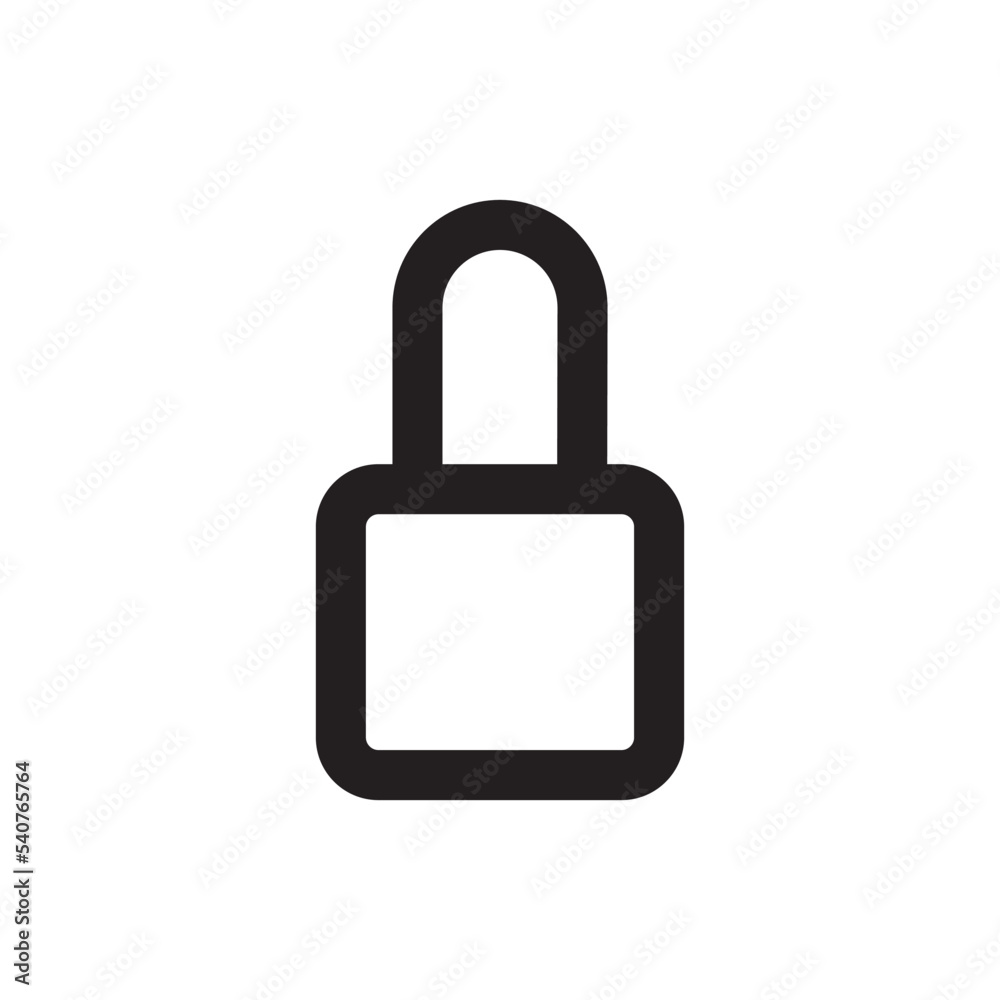Padlock Icon Vector Illustration Style Padlock Icon Vector Illustration Style