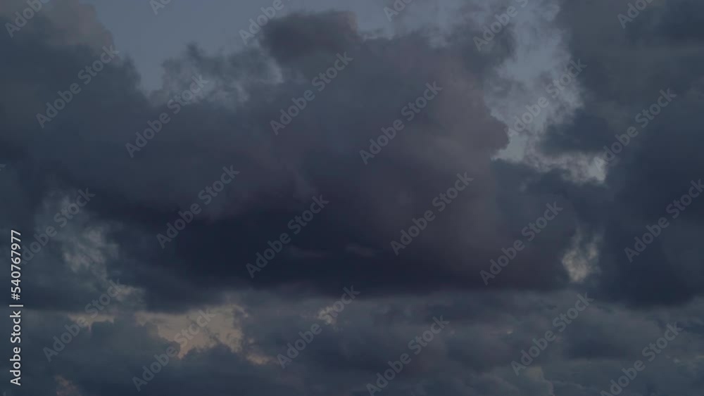 Timelapse. Gloomy sky, gray clouds. Background of gray clouds. Timelapse. Gloomy sky, gray clouds. Background of gray clouds.