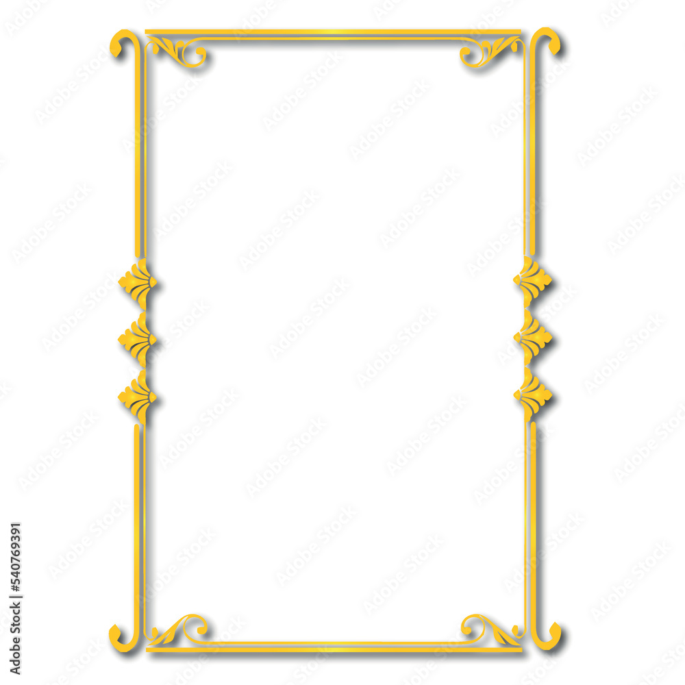 Fototapeta premium Frame, in the style of an ornament, Vector illustration eps 10, Art. 