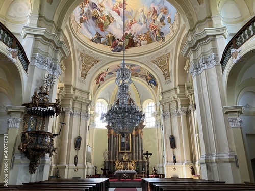 Interior of the Church of the Visitation of Virgin Mary in Hejnice, Czech Republic photo