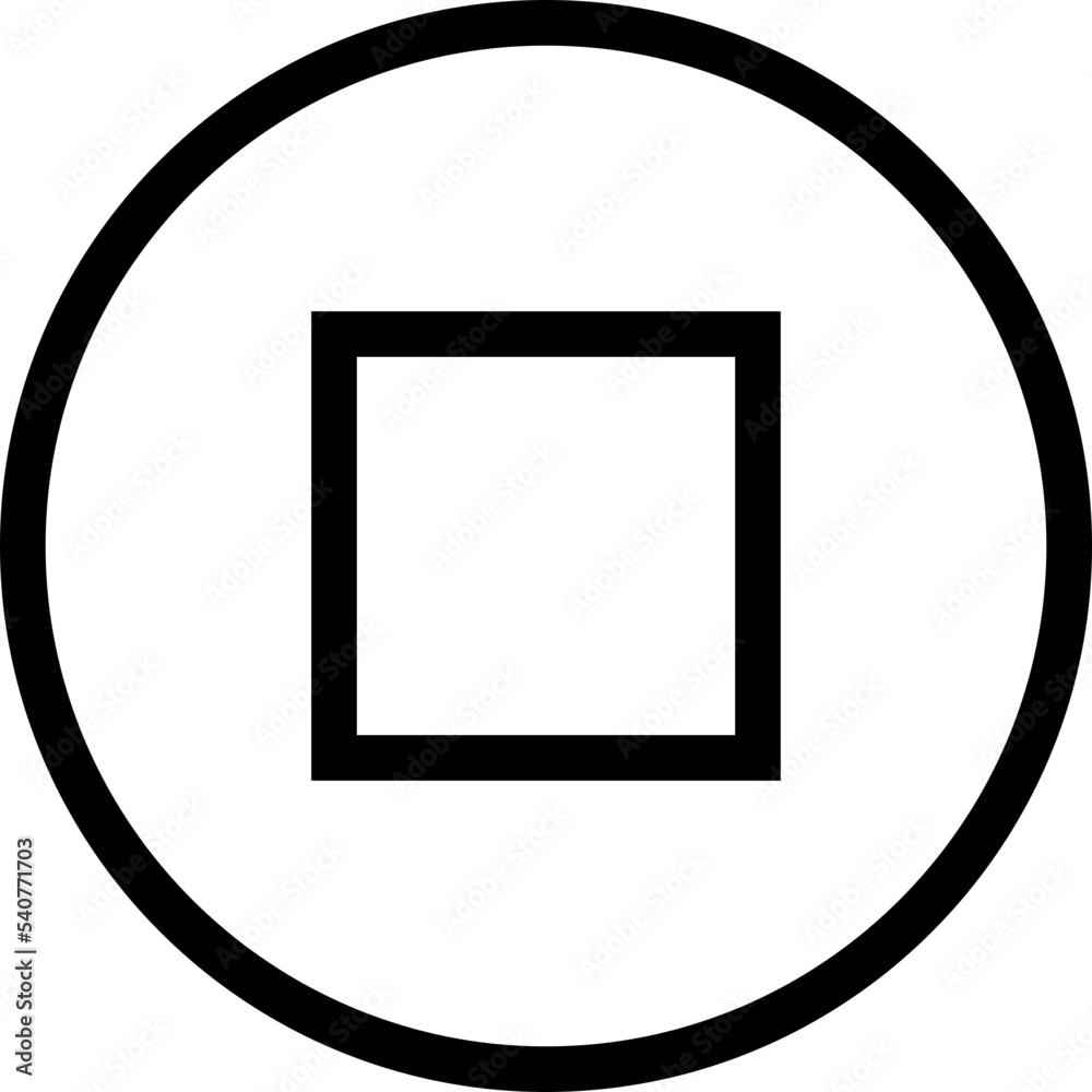 stop button icon stop button icon