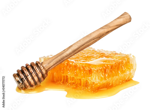 Fototapeta Honey isolated on white or transparent background