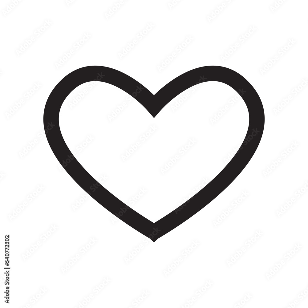 Heart Love Icon Vector Illustration Heart Love Icon Vector Illustration