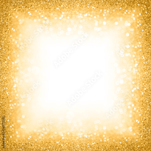 Canvas Print Fancy gold glitter 50th 50 wedding anniversary birthday background frame or Chri