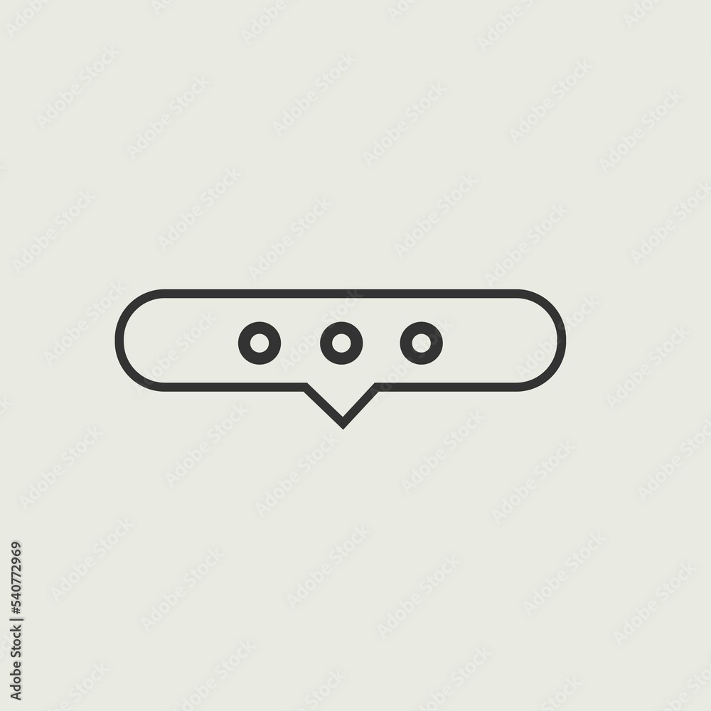 Chat vector icon illustration sign Chat vector icon illustration sign