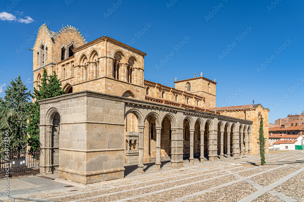 Romanesque Basilica of San Vicente in Avila, Castilla y Leon. Spain