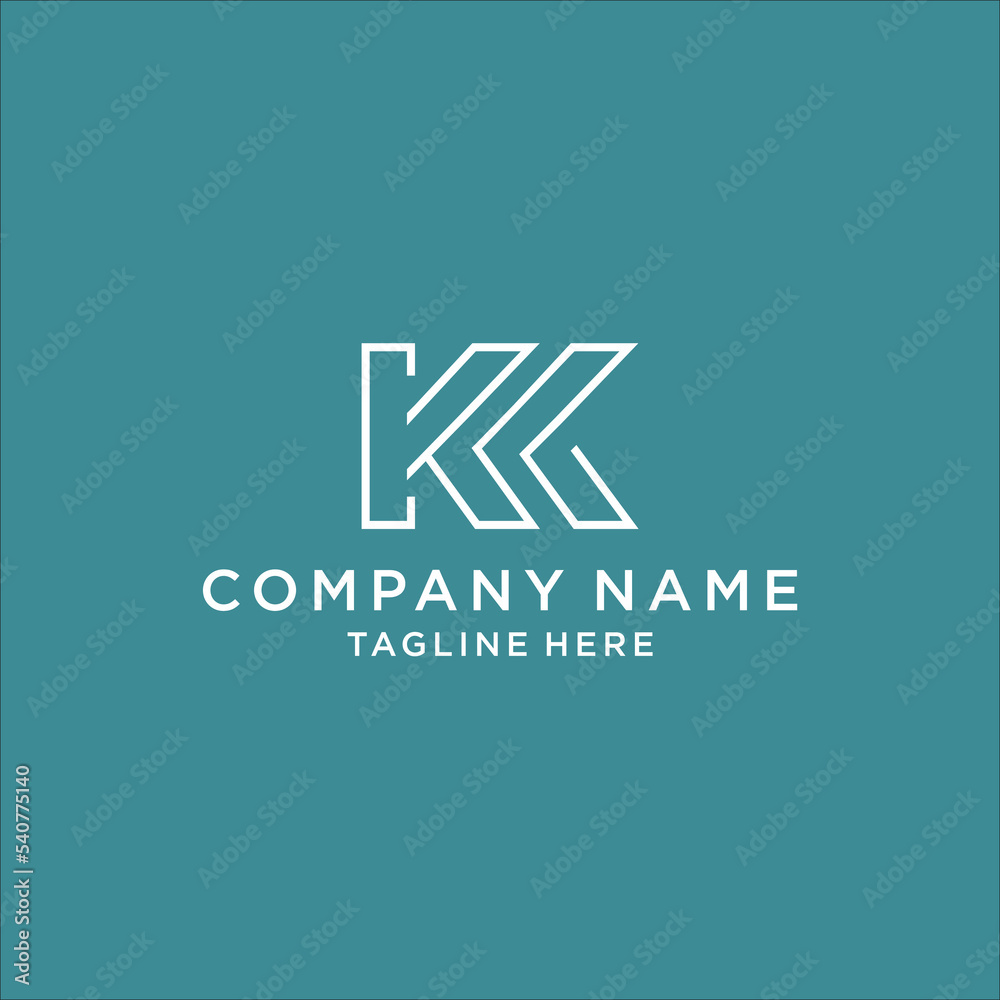 KK, K abstract letters logo monogram KK, K abstract letters logo monogram