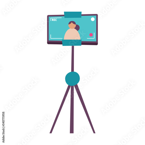 smartphone filming on tripod