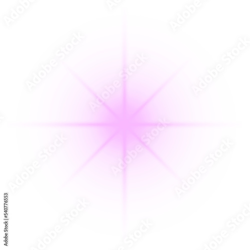 purple star lens flare