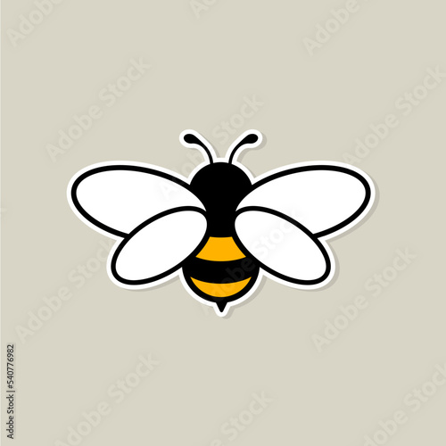 cartoon colorful bee illustration