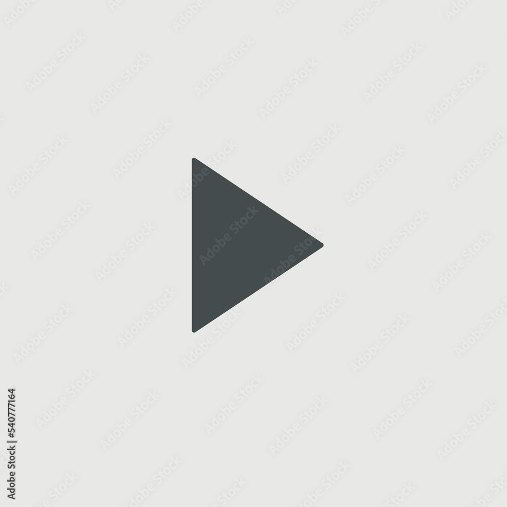 Play button vector icon illustration sign Play button vector icon illustration sign