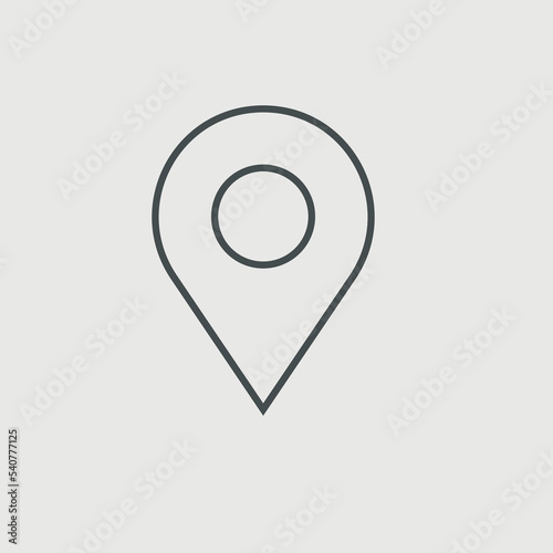 Pinpoint vector icon illustration sign