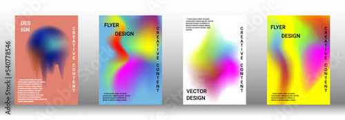 Artistic covers design. Creative fluid colors backgrounds. Set of abstract covers