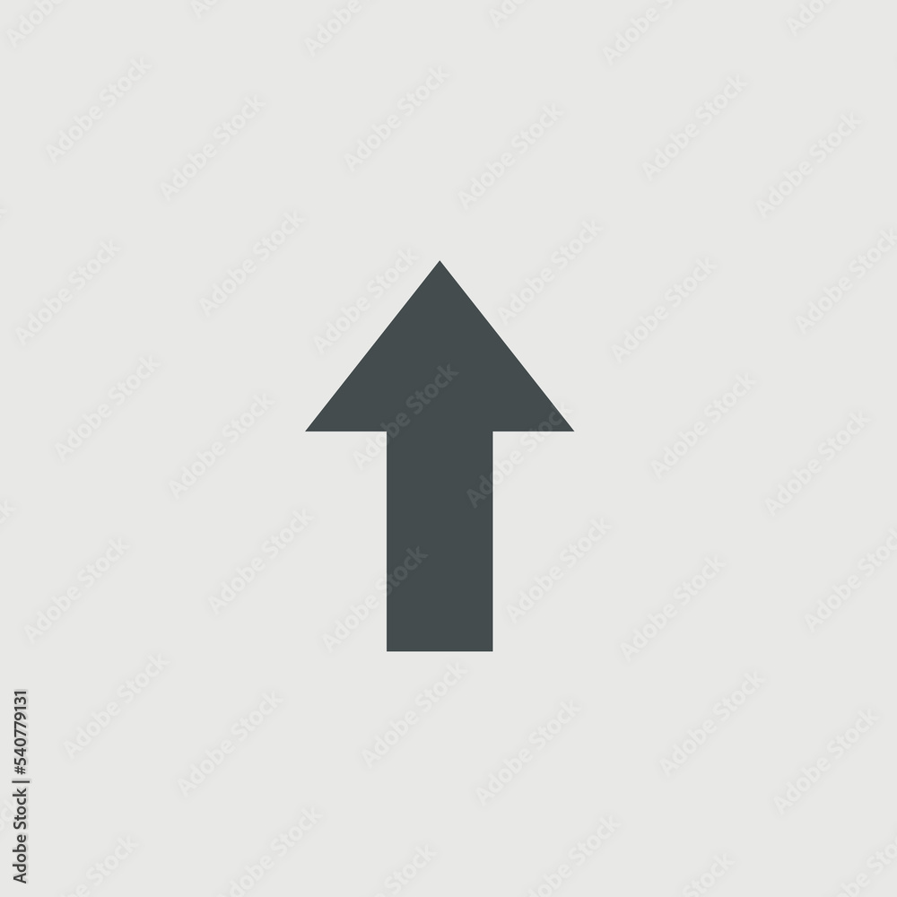 Upward arrow vector icon illustration sign Upward arrow vector icon illustration sign