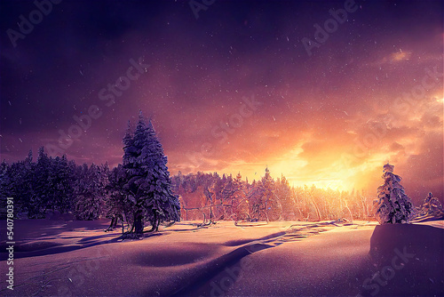 Northern winter landscape © FrankBoston