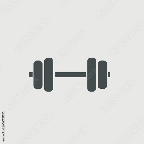 Dumbbell vector icon illustration sign