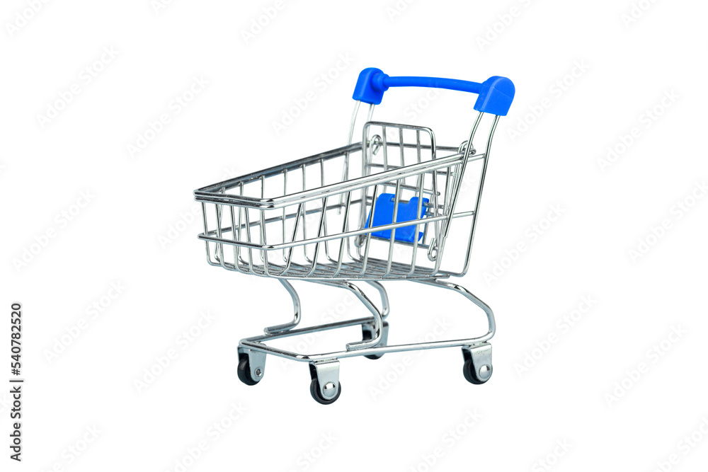 Supermarket cart isolate Supermarket cart isolate
