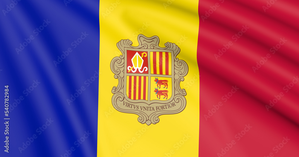 Fototapeta premium Flag Of Andorra