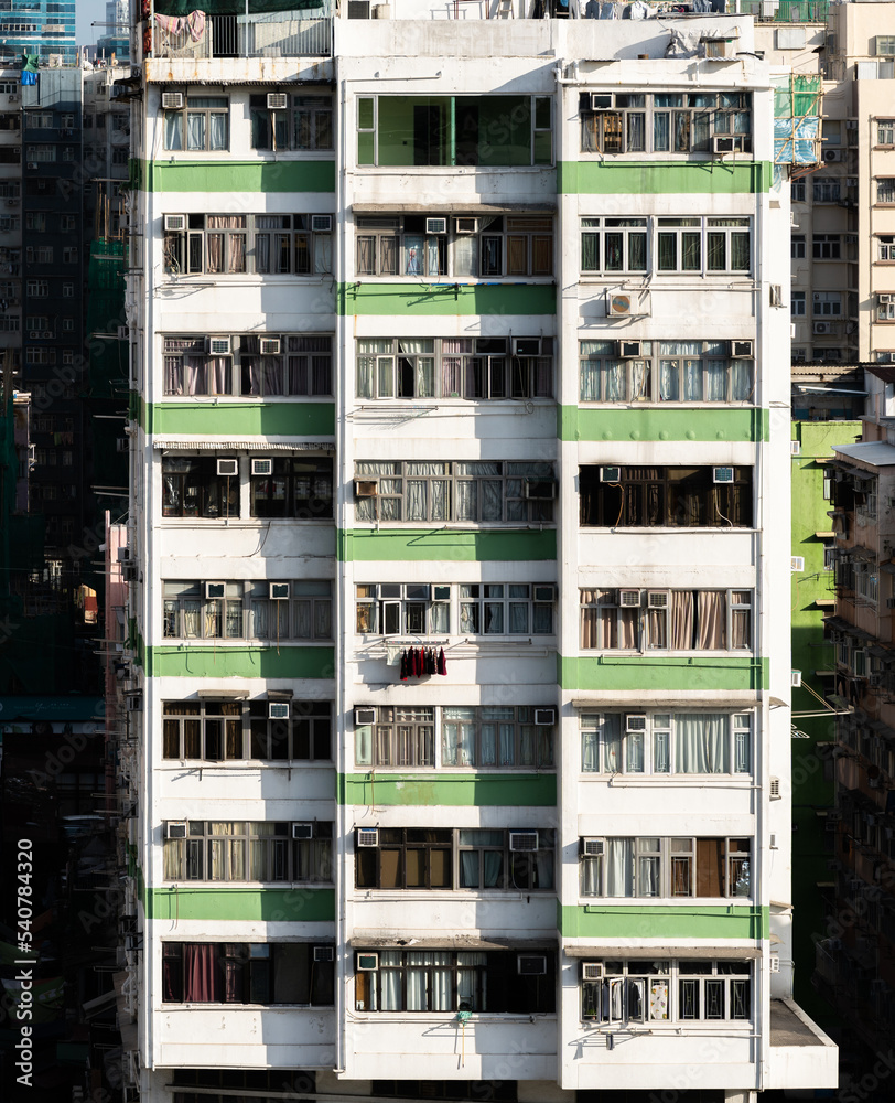 An old apartment building in Hong Kong