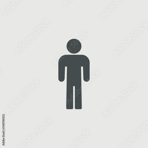 Man standing vector icon illustration sign