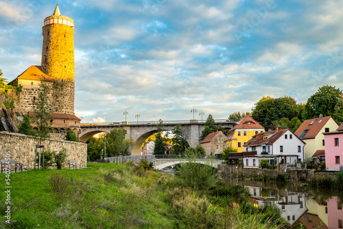 Bautzen(Budysin), Friedensbrücke mit Alter Wasserkunst photo