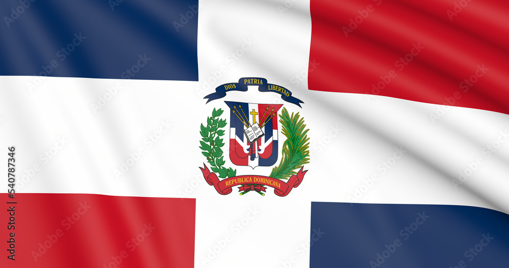 Fototapeta premium Flag of Dominician Republic