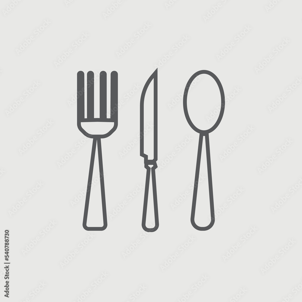 Cutlery spoon vector icon illustration sign Cutlery spoon vector icon illustration sign