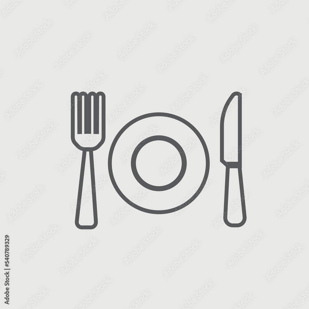 Eatery vector icon illustration sign Eatery vector icon illustration sign