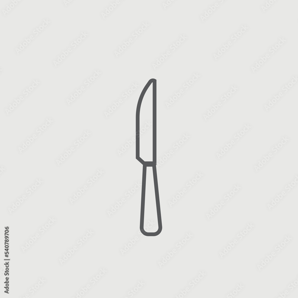 Knife vector icon illustration sign Knife vector icon illustration sign