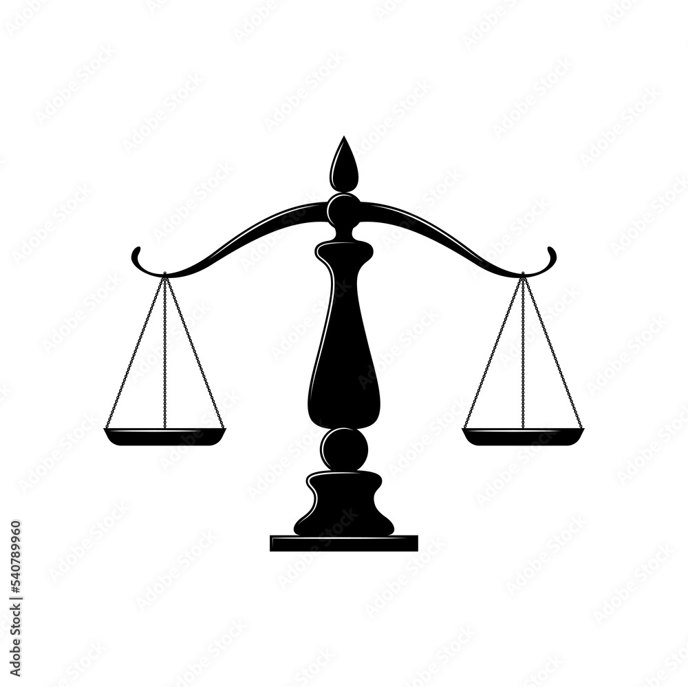 Mouse Pad - Weight Scale Equal-Arm Balance Scale Law Vector